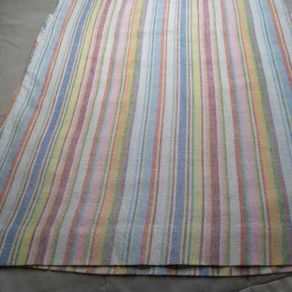 VINTAGE Pastel Striped Housedress ILGWU Union Made Zip Up Shift Dress VTG SZ18 - Picture 9 of 13